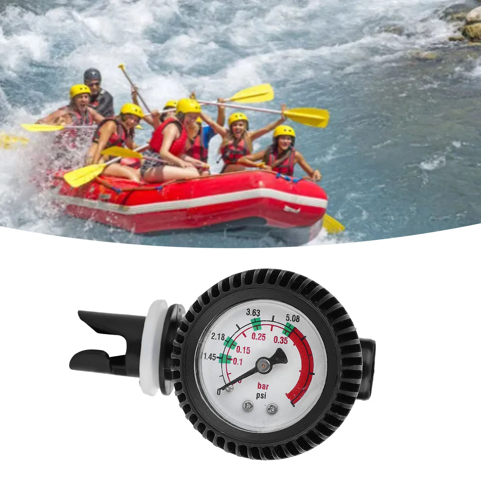 2 Manomètres Pour Bateaux Gonflables – Jauge Pression Kayak, Paddle, Jusqu’à 5 PSI, Facile à Lire - 4