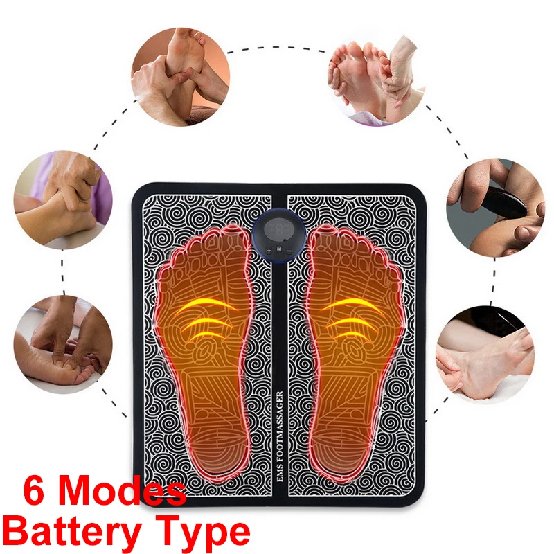 PulseElectricFootMassagerFootTherapyMachineFootPadIntelligent
