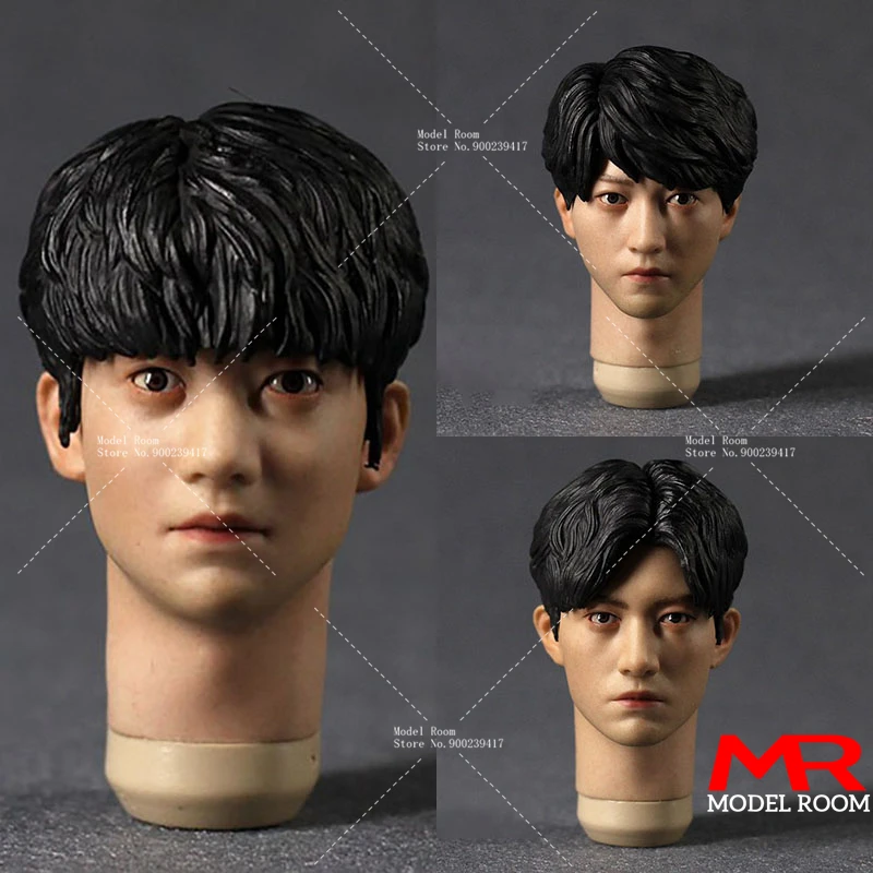 

Seven Toys TD001/2/3 1/6 Asian Idol Fboys Head Sculpt with Movable Eyes Model Fit 12-inch Male Soldier Action Figure Bodies