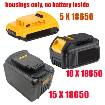 DCB200 리튬 이온 배터리 플라스틱 케이스 PCB 충전 보호 회로 기판 박스 셸, Dewalt 18V 20V 9Ah DCB183 라벨 하우징