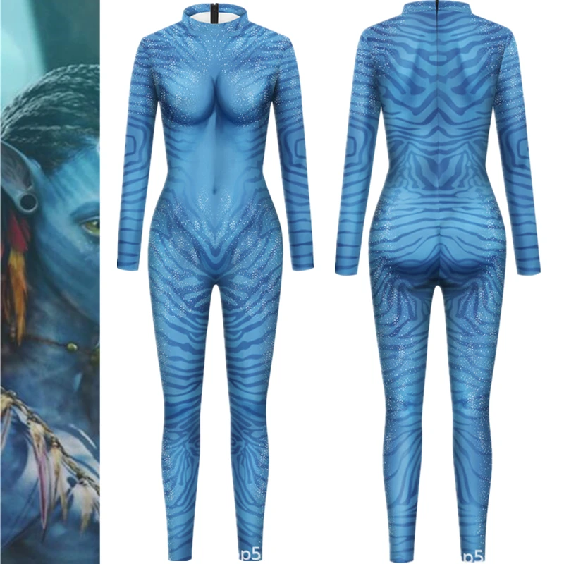 

Movie Avatar Alien ET Jumpsuit Catsuit Sexy Women Men Adult Cosplay Costumes Zentai Halloween Bodysuit