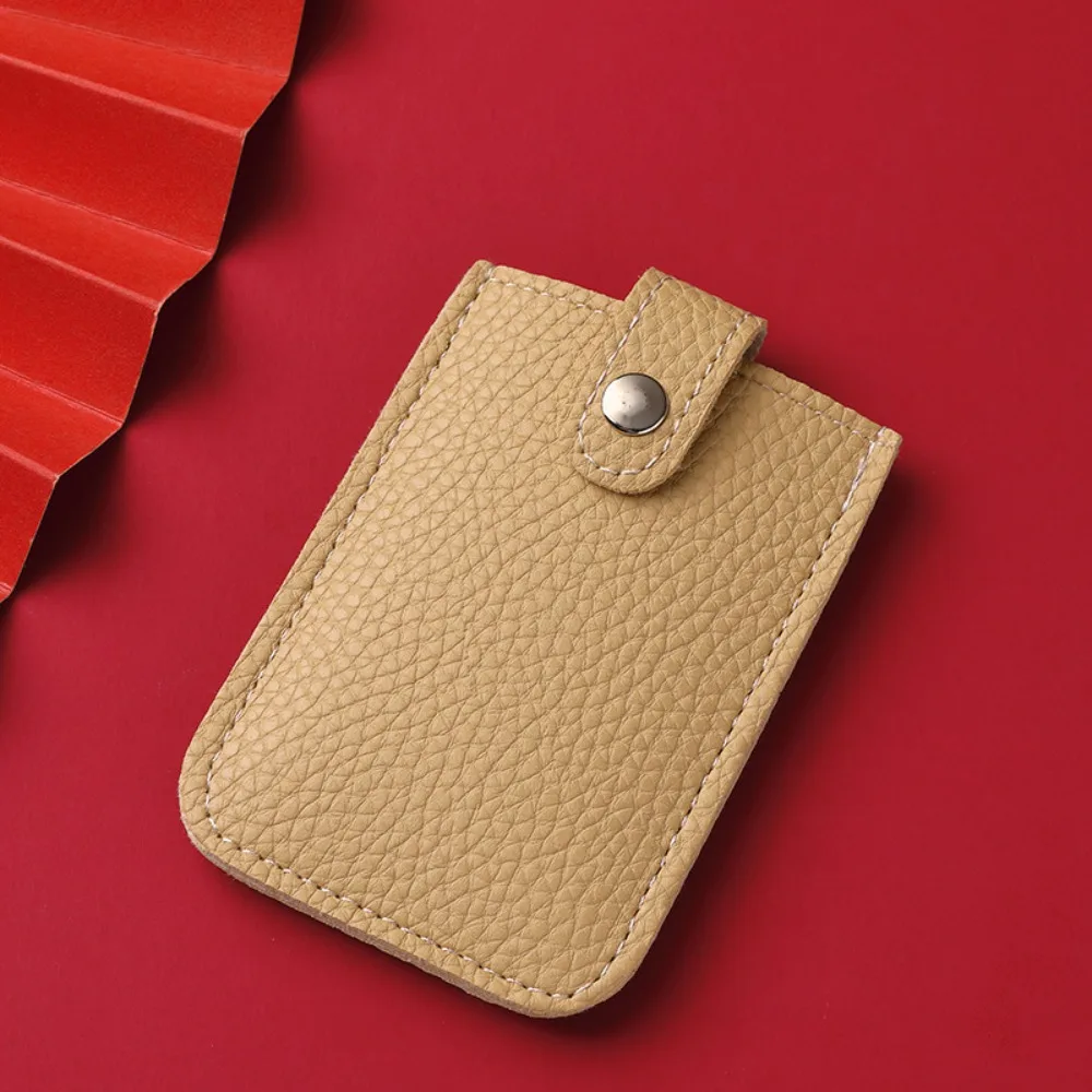 Laminierte verdeckte ausziehbare Visitenkarte netui 4 Karten taschen PU Leder RFID Blocking ID-Karten halter Mini Brieftaschen – Detail 10