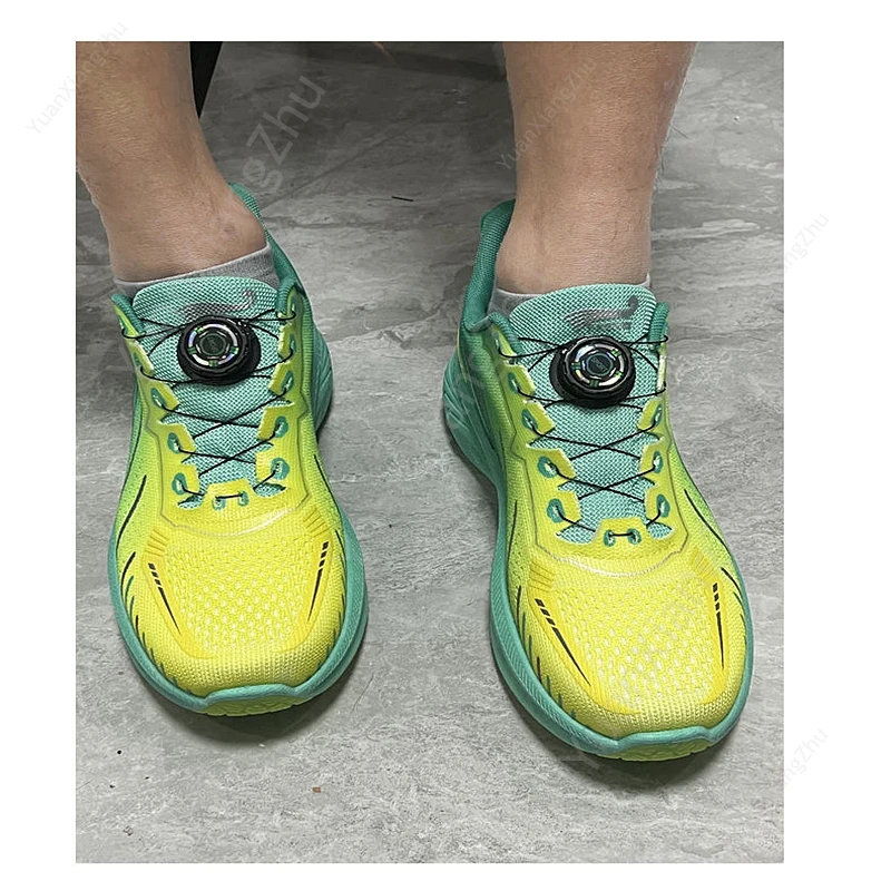 Paar Draaibare Gesp Automatische Schoenveters Zonder Stropdassen