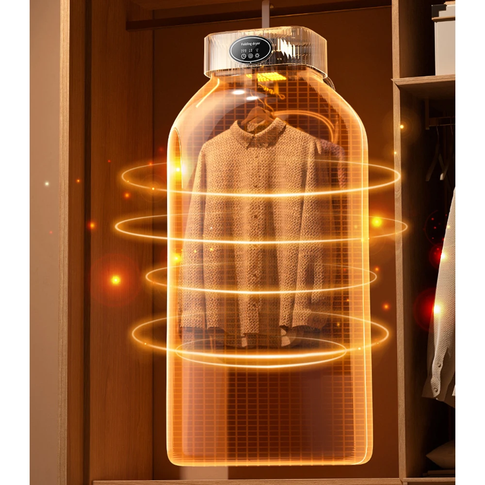 Folding Portable Clothes Dryer Mini Electric Laundry Dryer Hang Drying Rack Machine for Home Room Travel 110V 220V 전기의류건조 의류건조기 4