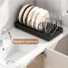 Pots and Pans Organizer Under Cabinet,Sliding Pot Lid Holder and Pan Rack Kitchen,Pull out Pot and Pan Organizer,Dishes Storage 4