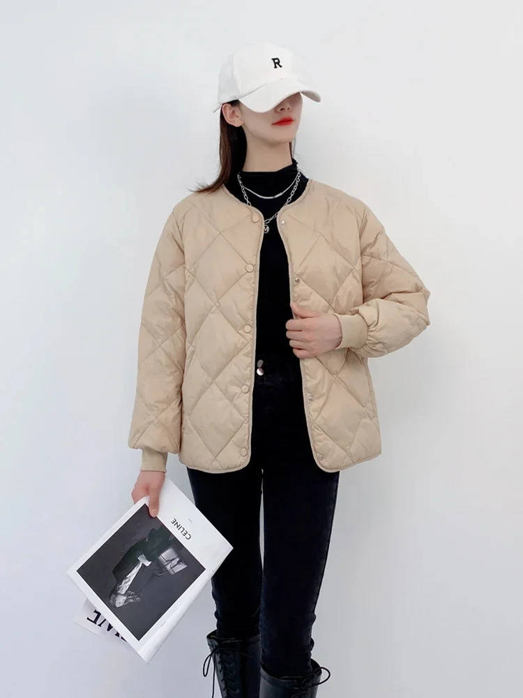 

New Women Down Jacket Casual Style Spring Autumn Winter Coats And Parkas Female Outwear
