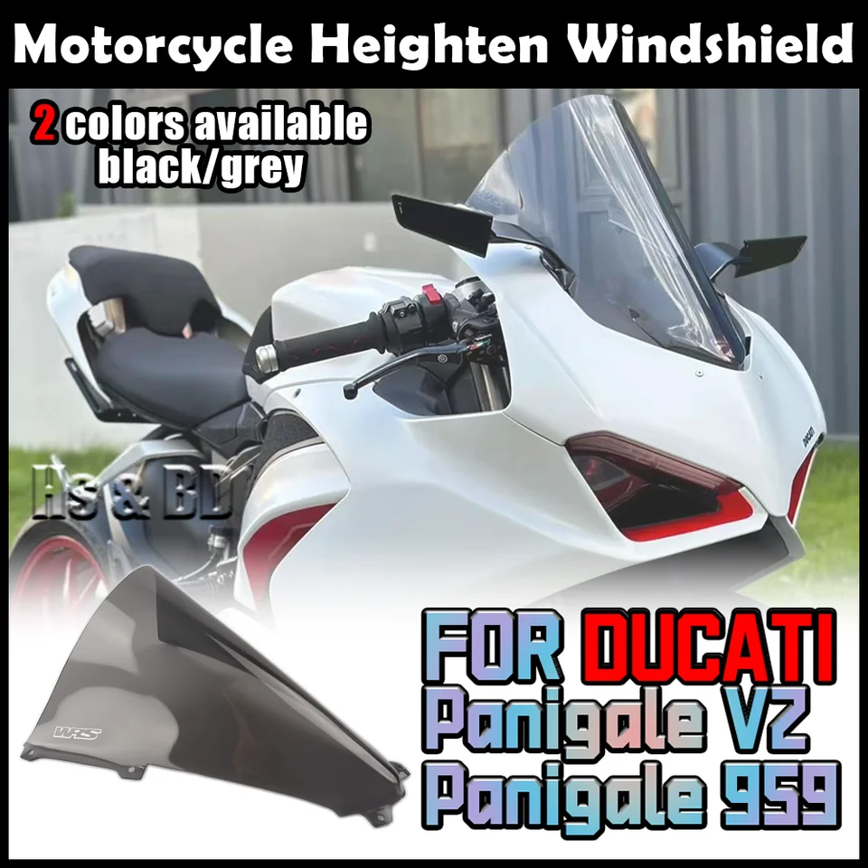 Zero Gravity Double Bubble Windscreen for Kawasaki ZX-4RR / ZX25R Motorcycle Windshield WindScreen Double Bubble Black For Ducati Fo