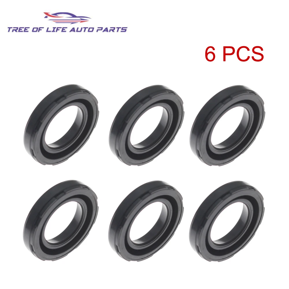 Spark Plug Oil Seal Fuel Injector Seals FOR NISSAN VQ30 VQ35 VQ20 VQ25 QG16 6PCS
