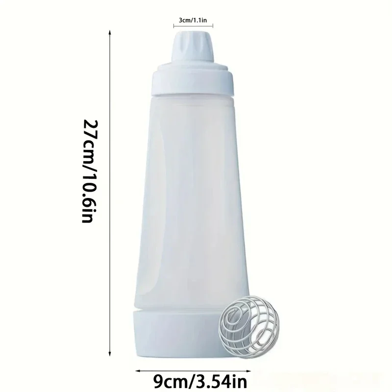 Pastry Tools Cookie Cream Squeezing Bag 1000ml Manual Batter Dispenser Manual Batter Mixing Bottle Sauce Squeeze Bottle Baking Funnel Mixing Tool For Restaurant Baking