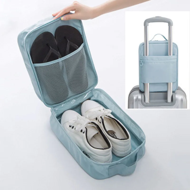 Portable Travel Shoe Covers Waterproof Storage Bags Home Shoe Closet Organizer Travel Dust Proof Shoe Cover Zipper Pouch