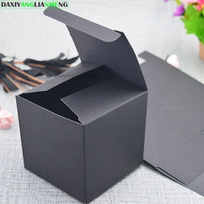 W * W 3 4 5 6 7 8 9 10 H 4 13cm 블랙 카드지 상자, 350gsm DIY 패키지, 메이크업 병, 작은 유리병 튜브, 30-50 개