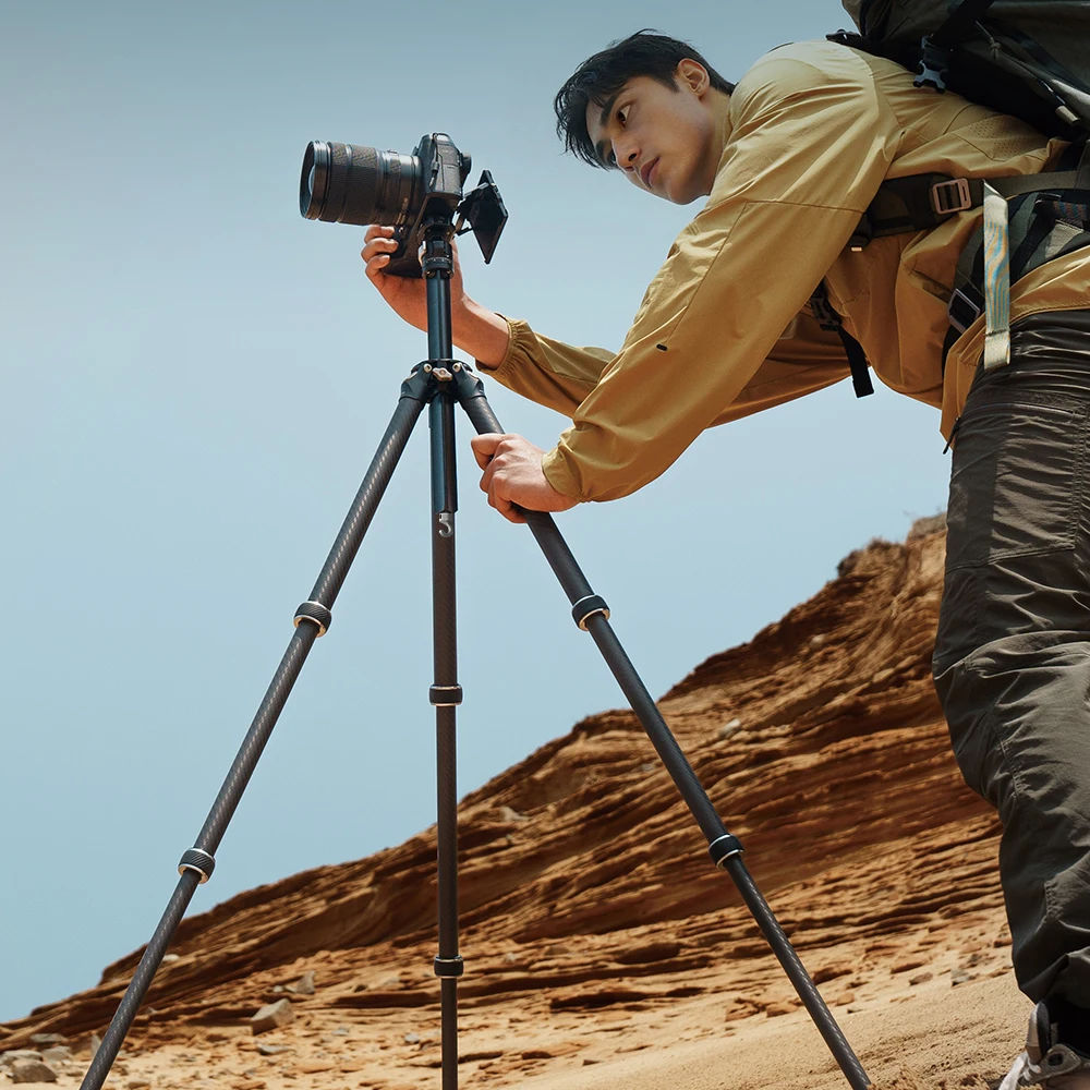 Ulanzi FALCAM TreeRoot Quick Lock Lite Tripod with F38 Quick Release Upright 360° Ball Head for DSLR Camera Travel Livestreaming - Ảnh 5
