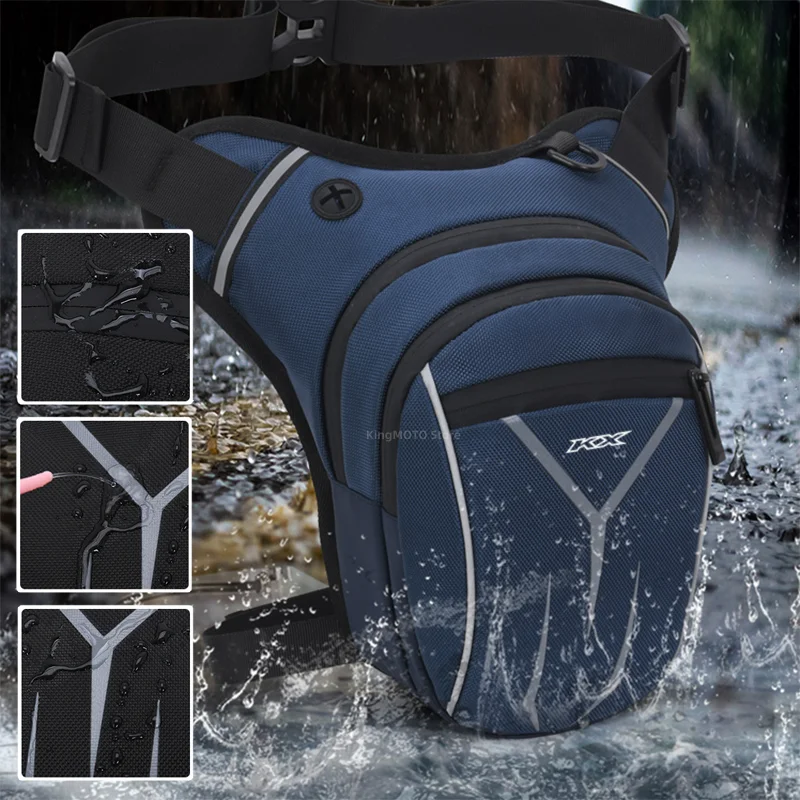 

For Kawasaki KX65 KX80 KX85 KX125 KX250 KX250F KX450F Motorcycle Waterproof Drop Waist Leg Bag Thigh Belt Hip Bum Military