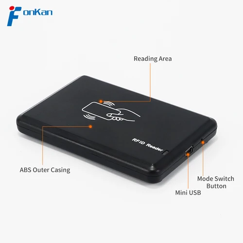 UHF RFID ISO18000-63 EPC C1GEN2 리더 및 라이터 카드 인코딩, 미니 USB 인터페이스 포함, 860-960Mhz 5