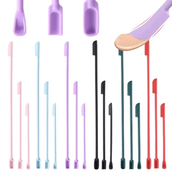 Face Mask Brush Cosmetic Last Drop Scoop Beauty Tools Silicone Spatula Deep Bottle Scraper Cosmetics Spoon Makeup Brushes 1