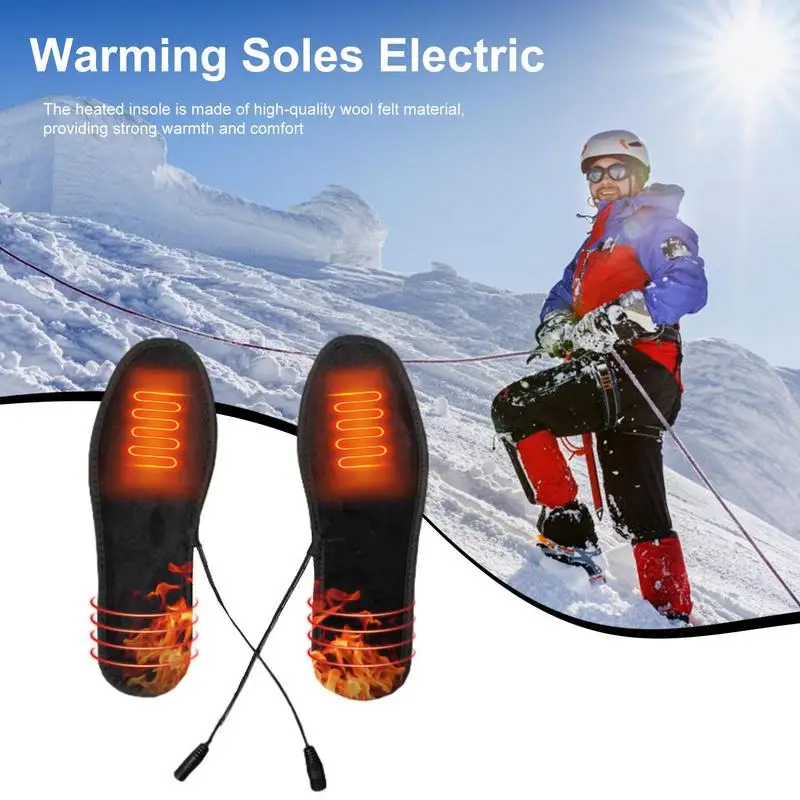 

USB Heated Insoles | Waterproof Constant Temperature Insoles Carbon Fiber Heating Warmer Inserts Washable Shoe Insert For Skiing