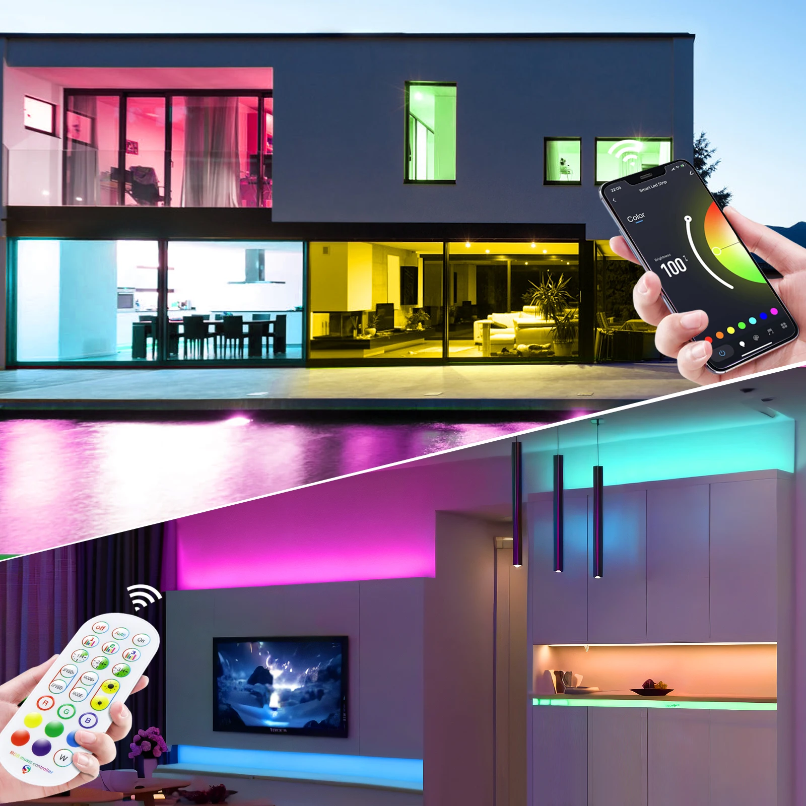 5V USB RGB Neon LED Strip 1M 2M 3M 4M 5M WiFi Neon RGB Strip Work With Tuya App/Smart Life/Alexa for TV Home Neon Decor Lighting 4