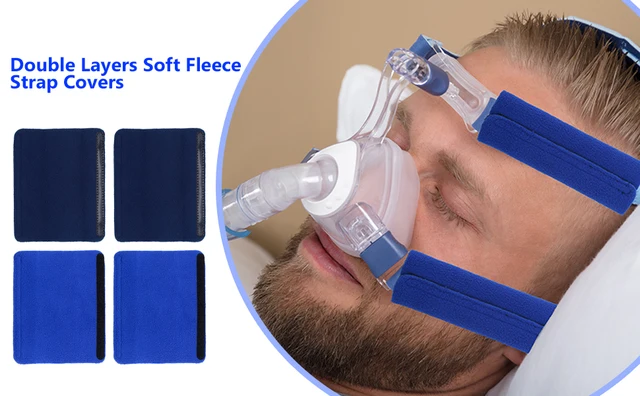  NATAKU Paquete de 4 fundas para correas CPAP, almohadillas  cómodas para correa, cojines faciales CPAP para accesorios y accesorios CPAP  para reducir las marcas rojas (rojo) : Salud y Hogar