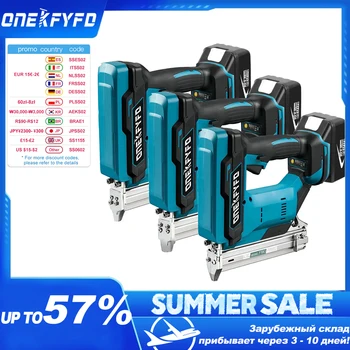 Straight Nails F30 U-nails 422 1022Brushless Wireless Cordless Electric Nail Gun Stapler Nailer for Makita 18V Battery