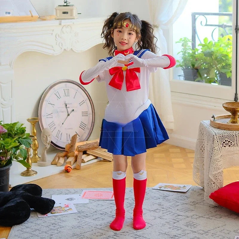 Anime Usagi Tsukino Cosplay Costumes For Cute Short Sleeve Dress