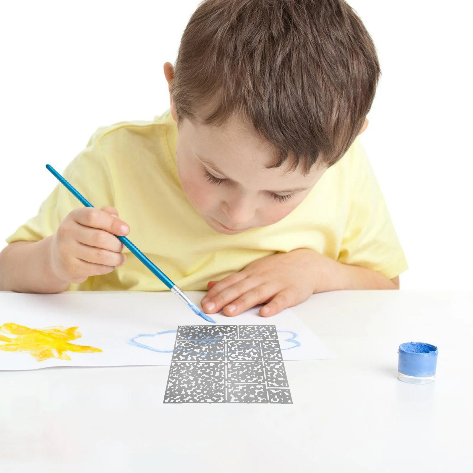 보트용 위장 스프레이 보드 스텐실, 재사용 가능한 드로잉 페인팅 공예, 스프레이 템플릿