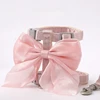 Cute Bowknot Cat Harness and Leash Adjustable Pet Harness with Traction Rope for Cat Kitten Puppy Rabbit Ferret 4