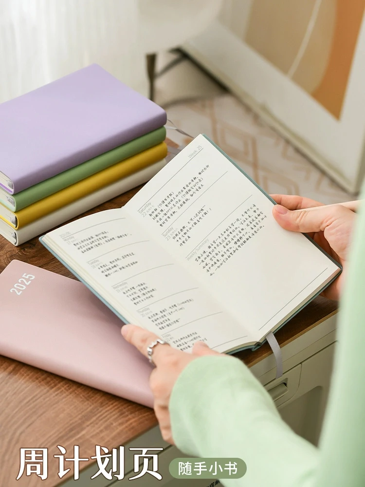 A6 Schedule Notebooks Portable Daily Weekly Planners 365 Days Calendar Journal School Office Supplies Agenda schedule notebook notebook diary journal notebook diary