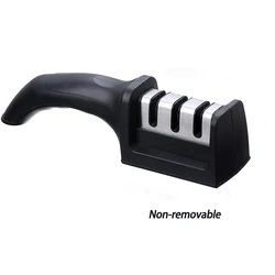 Enhanced Knife Sharpener with Non - slip Base - 3 - Stage Quick Sharpening Tool - 22cm (Not removable)