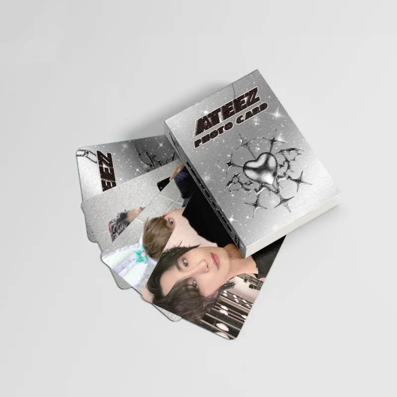 50pcs/set KPOP ATEEZ New Album Laser Card LOMO Card Hongjoong Seonghwa Yunho Yeosang Girl Collection Gift Postcard Photo Card