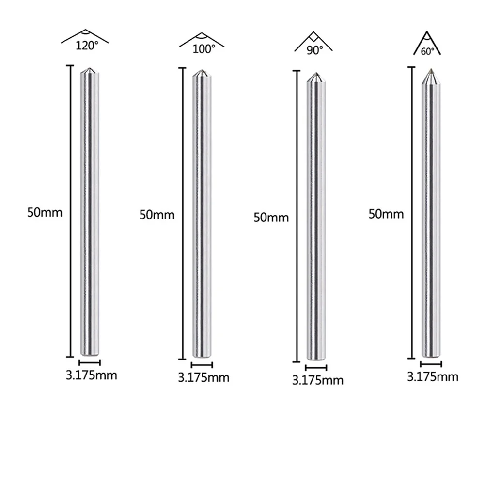 

Hand Tool Accessories Engraving Bit Drill 3.175mm Cutter Tool Stone Brass Aluminum For Engraving Stainless Steel
