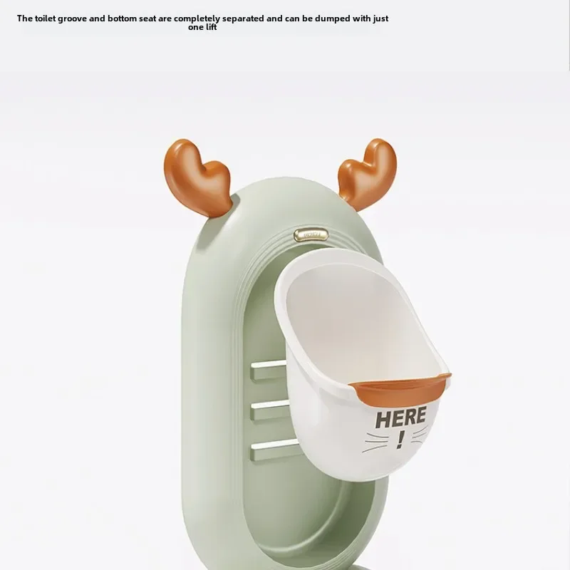Baby Potty Adjustable Stand Vertical Baby Boy Urinal Children's Toilet Training Bathroom Wall-Mounted Toddler Split Portable Pee 4