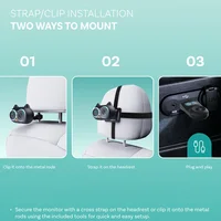 Ottocast Cabin Care Беспроводной адаптер Carplay Детская автомобильная камера для заднего сиденья 1080P 150 °   Широкоугольный монитор заднего сиденья ночного видения — изображение 6