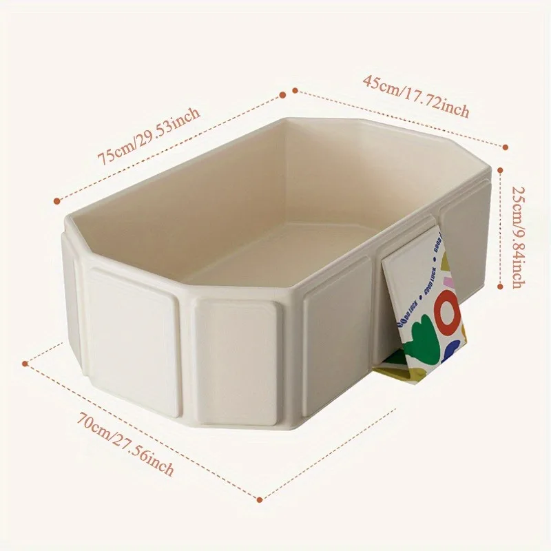 Collapsible Portable Tub Collapsible tub Portable tub Non-slip base Colored sphere Durable Easy to store Fragrances free For small