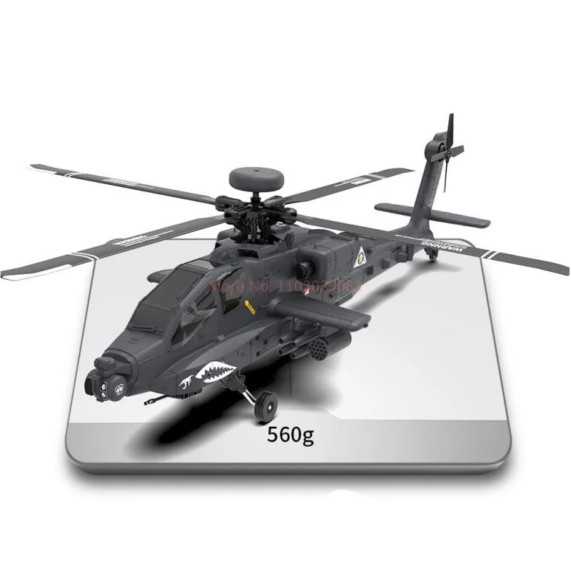 Yxznrc1:32 F11s Apache Armed Remote Control Six Channel Helicopter Model Drone Simulation Model Helicopter Toy Gift 6