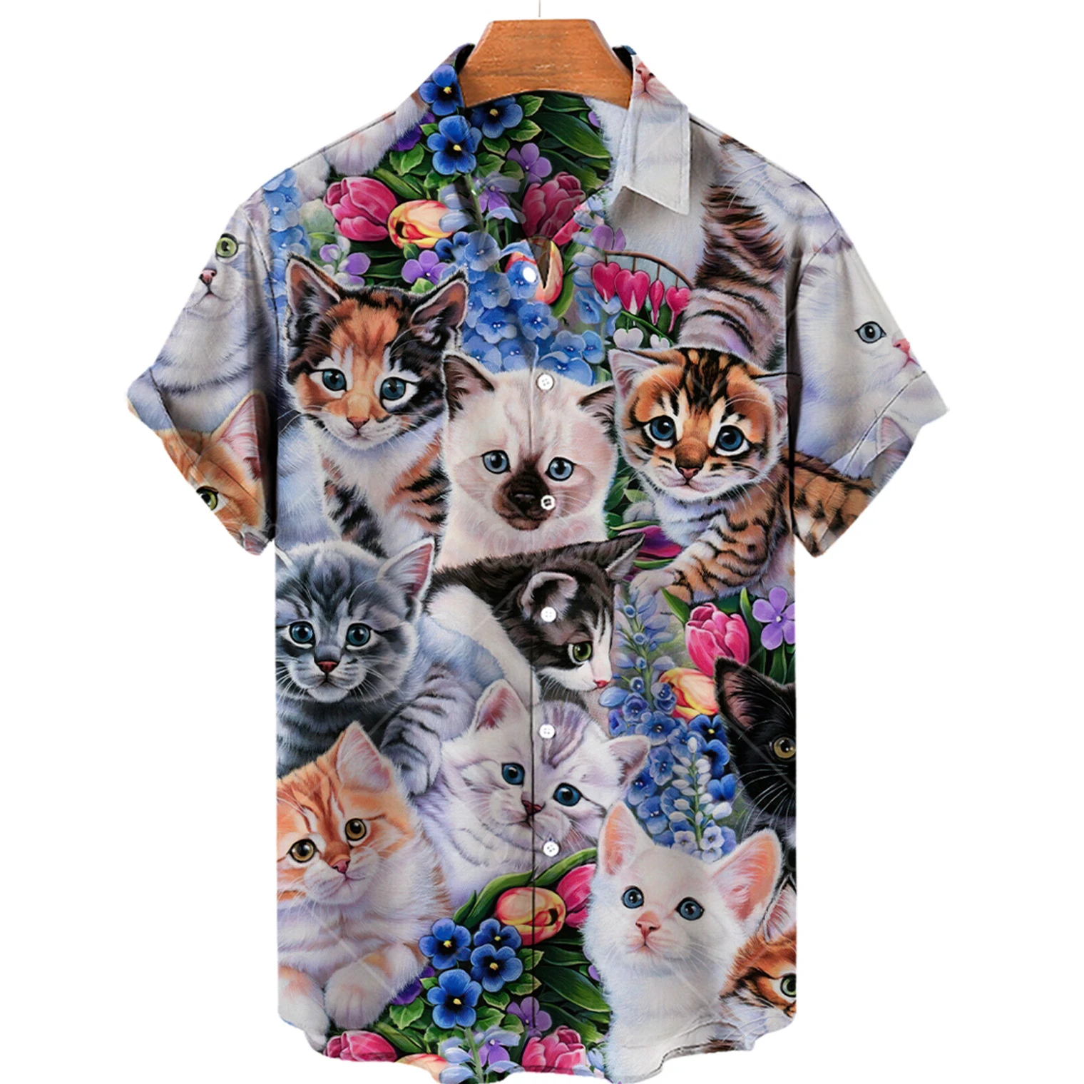 Unisex Anime Shirts Hawaiian Shirt Men Woemn Men's Clothing Cartoon Style 3d Print Shirts Summer Loose Short Sleeve Top 5xl