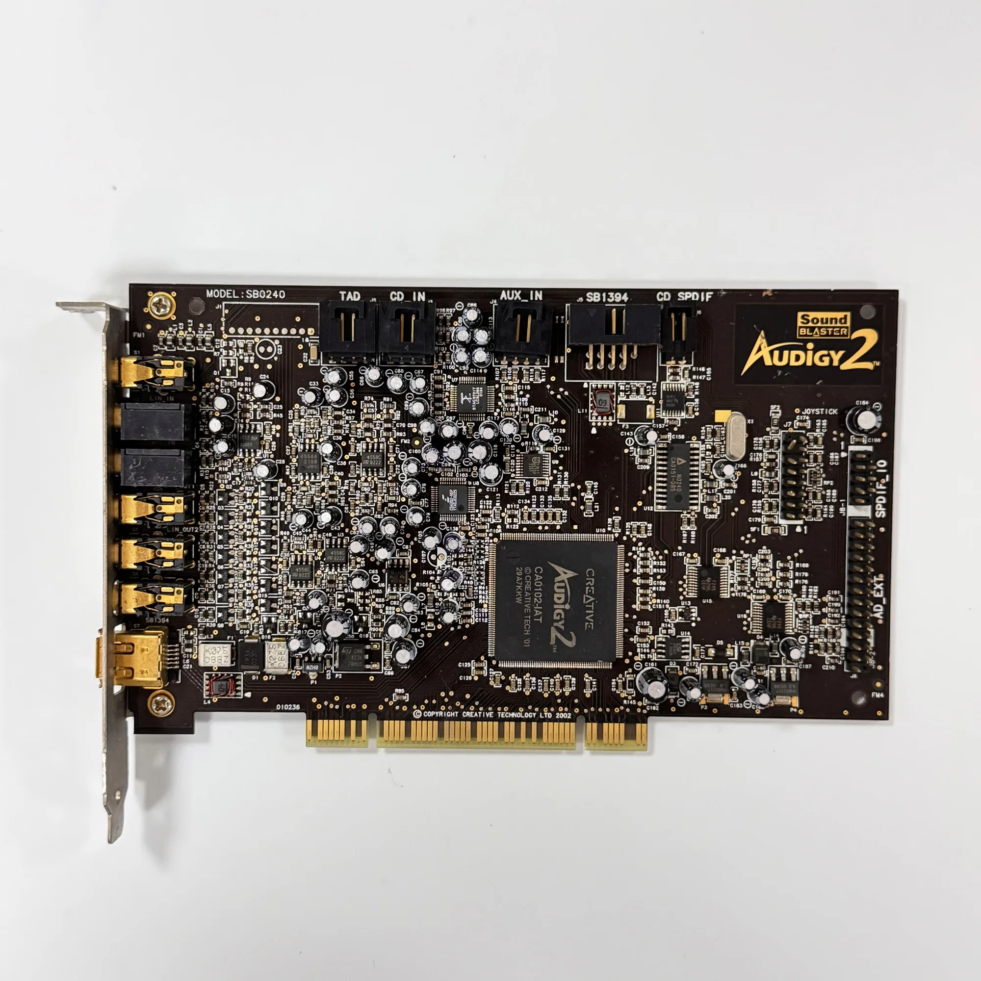 오리지널 분해형 혁신적인 Audigy2 7.1 채널 사운드 카드 SB0360은 DTS 지원