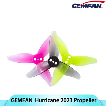 4pairs GEMFAN Hurricane 2023 2x2.3 2 Inch 3-Paddle PC Propeller with 1mm/1.5mm Holes for 1105-1108 Motor for FPV Racing Drone 1