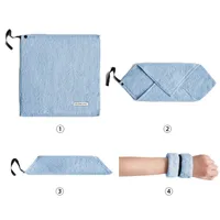 30x30cm 100% Cotton Sports Small Square Running Towel Solid Color Soft Hand Face Towels 2