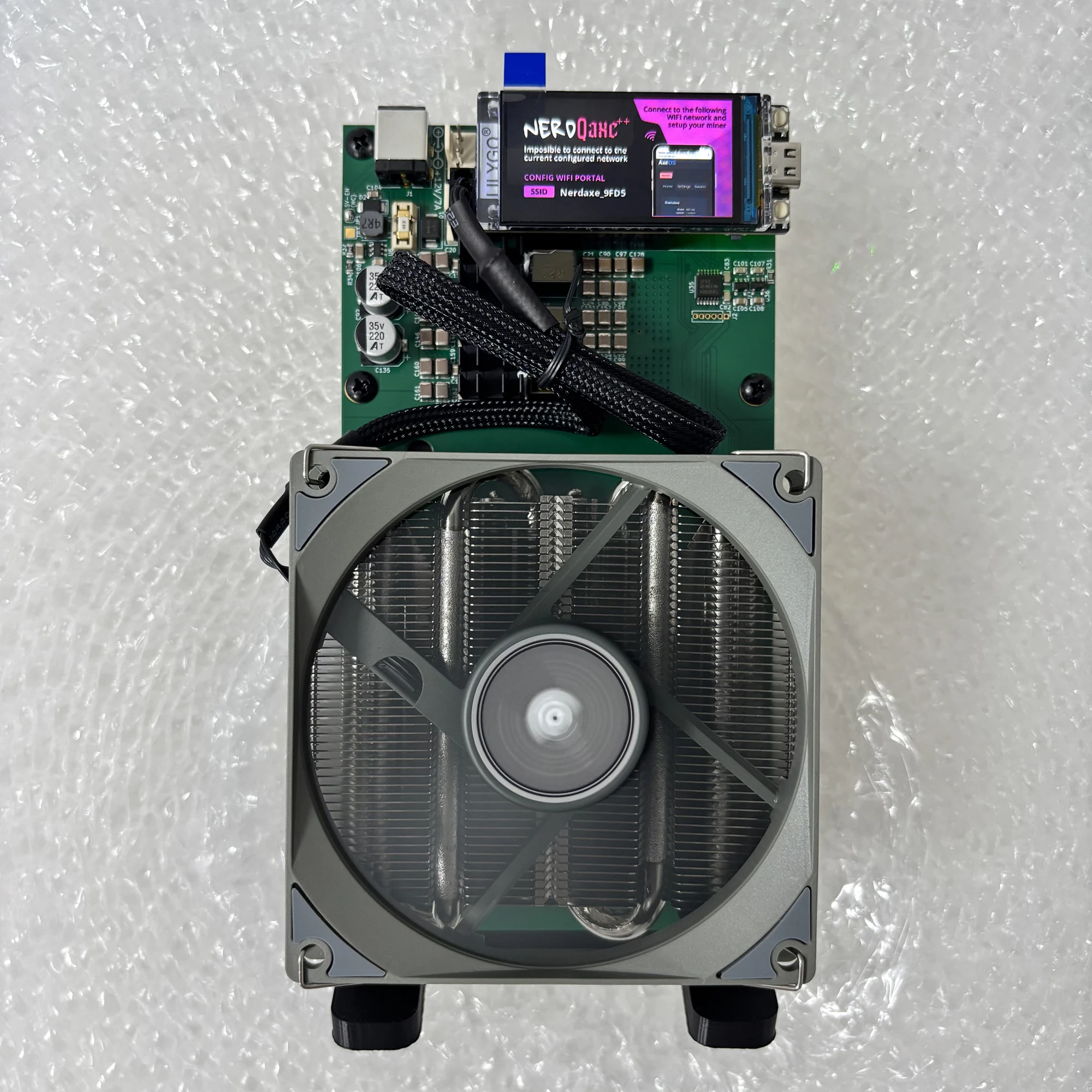 Bitaxe NerdQaxe++ 4.8TH/s Bitcoins Miner 4 Pieces BM1370 Asic Chip Solo BTC  80W 2.4G WiFi Open-Source Mining Machine With PSU - AliExpress