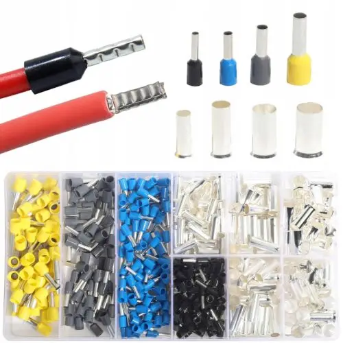 Wire Ferrules Kits Crimp Terminals Connector Sleeves Electrical Cable Pin 440pcs
