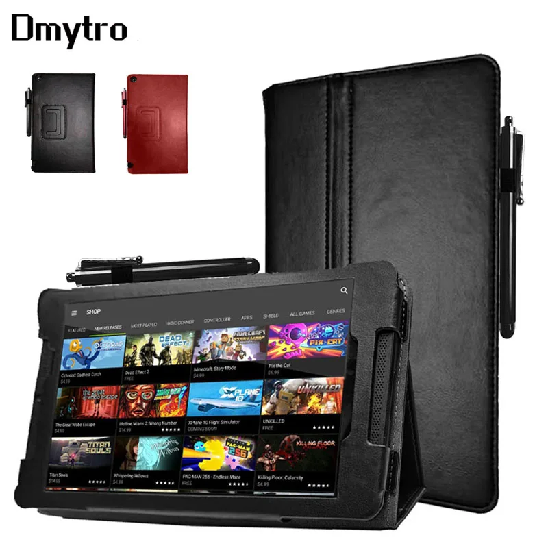 Custodia Rigida In Pelle Pu Per Nvidia Shield K1 8 ''/Shield Table 2 8" Stand Cover Antiurto