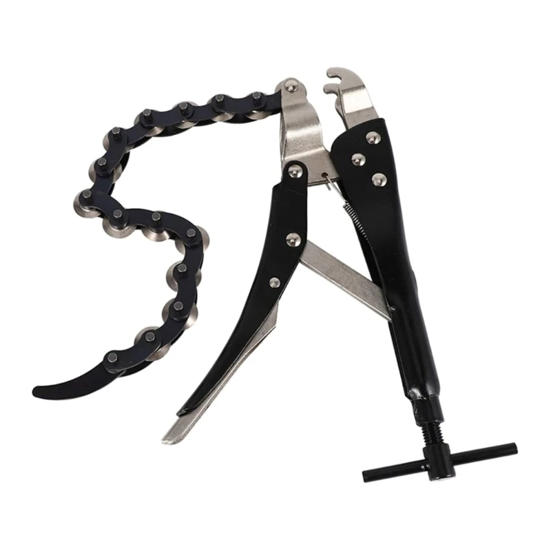 

Exhaust Pipe Cutter with Non-Slip Rubber Handle & Roller Blades- Chain Cutter