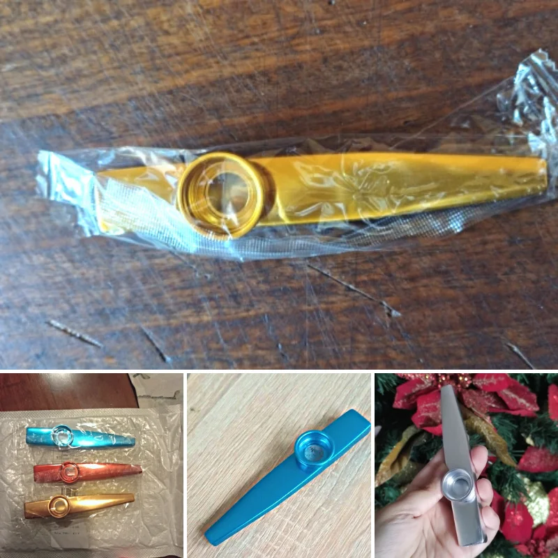 Description Picture 3 of itemMetal Kazoo Lightweight Portable For Beginner Flute Instrument Music Lovers Woodwind Instrument Simple Design Lightweight Kazoo
