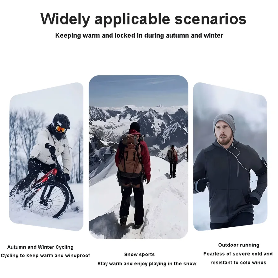 1Pair ColdProof Winter Gloves,Motorcycle Touchscreen Outdoor Hunting Protection Mountaineering Skiing Full Finger Gloves 6