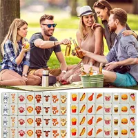 30MM Hotest Tiktok Seaside Escape Mahjong Tile Set 65PCS Hotest Party Classic Board Game 22MM Portable Adult Kid 2 Player Toy 2