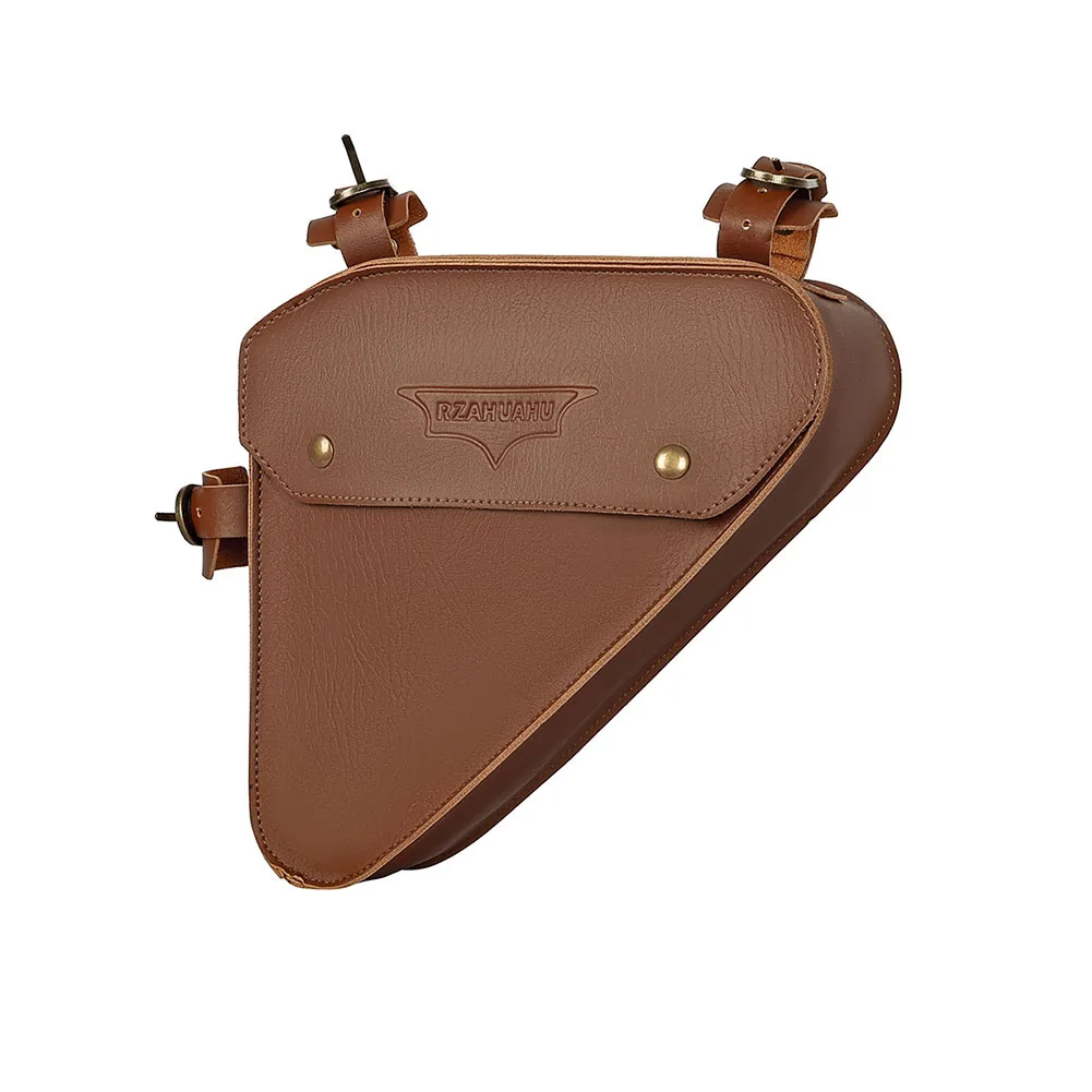 Bicycle Front Frame Bag PVC Bike Repair Tool Pouch Large Capacity Cycling Front Tube Bag for Mountain Road Bike