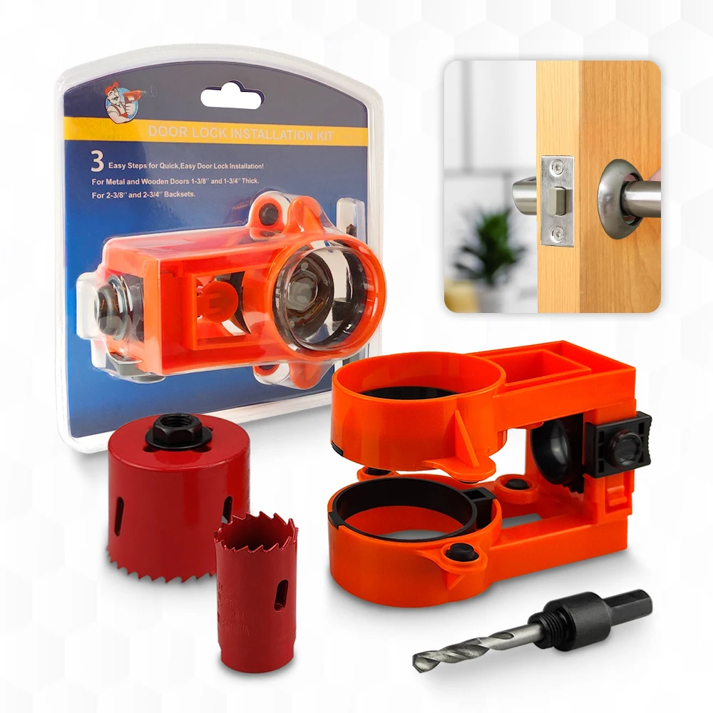 4pcs-Lock-Installation-Kit-with-Guide-Template-for-Wood-Doors-Adjustable-plastic-guide-template ...