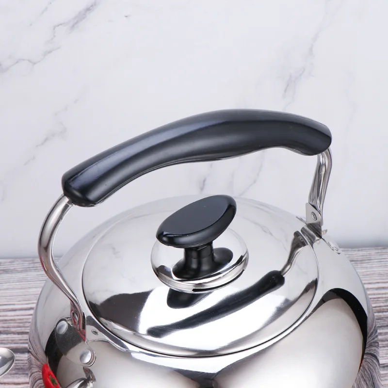 304 Stainless Steel Whistling Kettle Gas Induction Cooker Water Pot Household Gas Kettle Creative Teapot 1.5/2/3/4/5/6L whistling teapot folding kettle