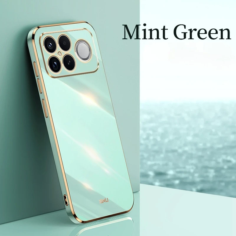 Luxury Electroplated Silicone TPU Case in Straight-Edge Design