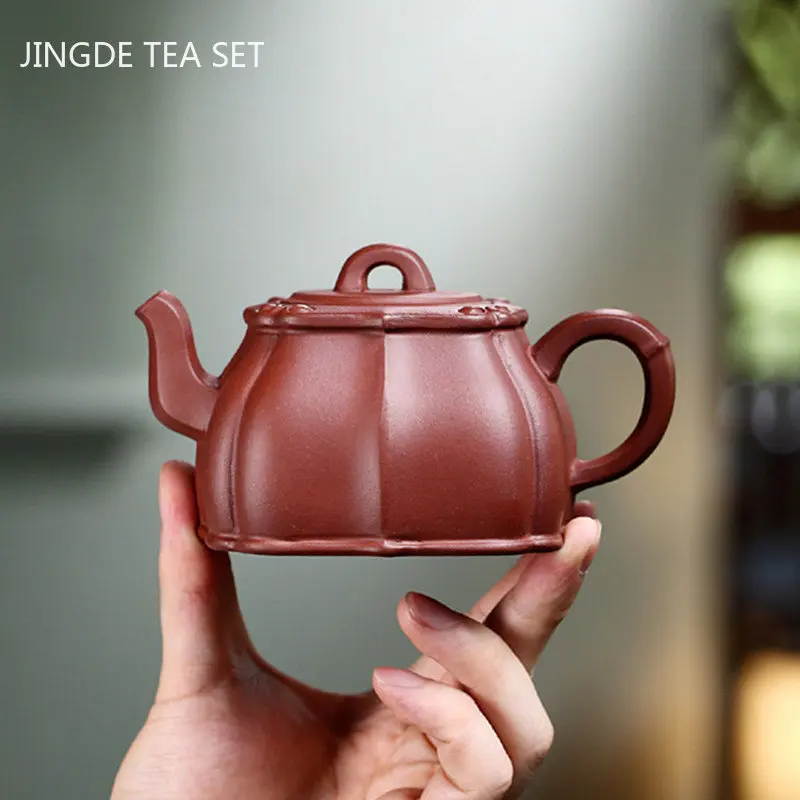 

High Quality Yixing Purple Clay Teapot Authentic Raw Ore Dahongpao Tea Pot Chinese Zisha Tea Set Home Filter Beauty Kettle 280ml